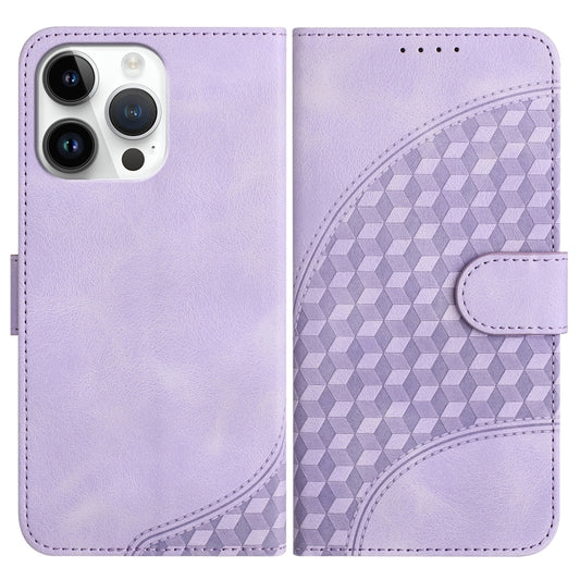 YX0060 Elephant Head Embossed Phone Leather Case with Lanyard, For iPhone 15 Pro Max, For iPhone 15 Pro, For iPhone 15 Plus