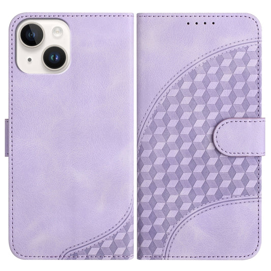 YX0060 Elephant Head Embossed Phone Leather Case with Lanyard