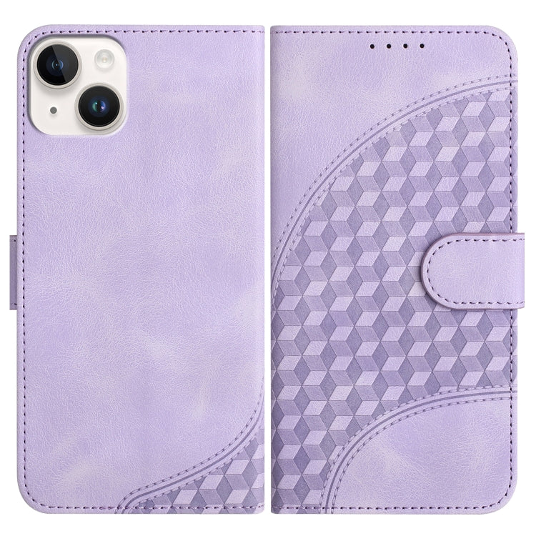 YX0060 Elephant Head Embossed Phone Leather Case with Lanyard