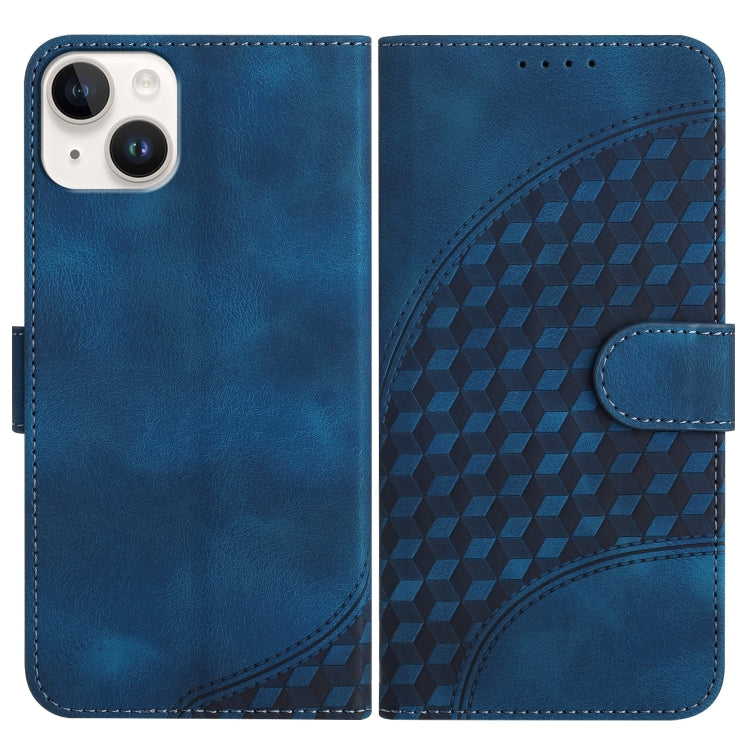 YX0060 Elephant Head Embossed Phone Leather Case with Lanyard