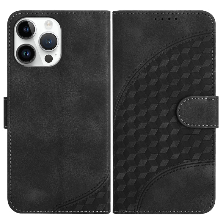 YX0060 Elephant Head Embossed Phone Leather Case with Lanyard