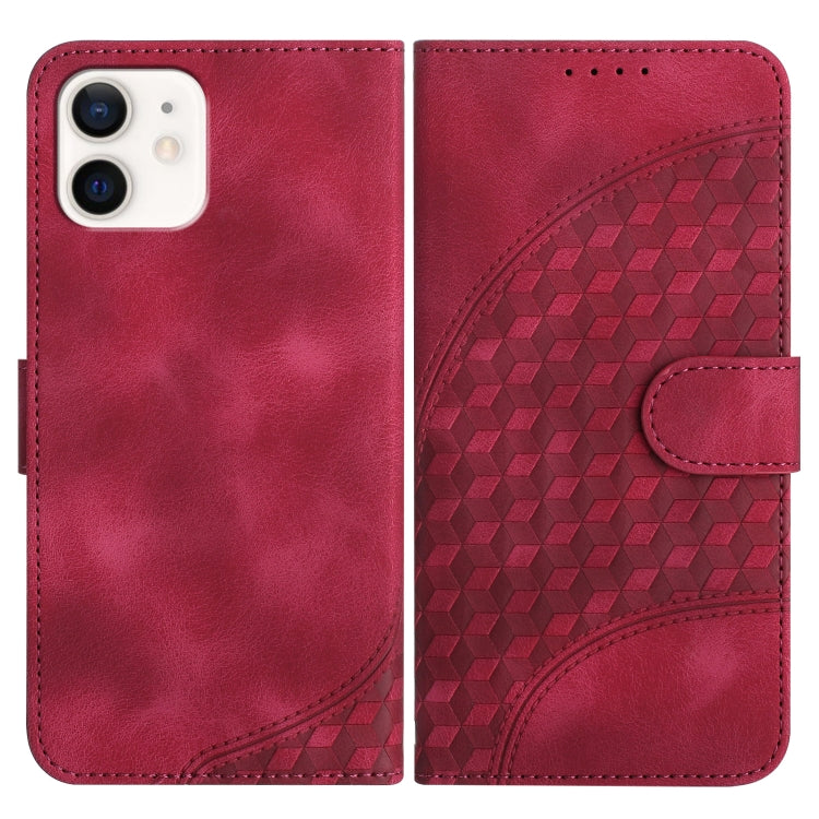 YX0060 Elephant Head Embossed Phone Leather Case with Lanyard, For iPhone 12/12 Pro, For iPhone 12 Pro Max, For iPhone 12 mini