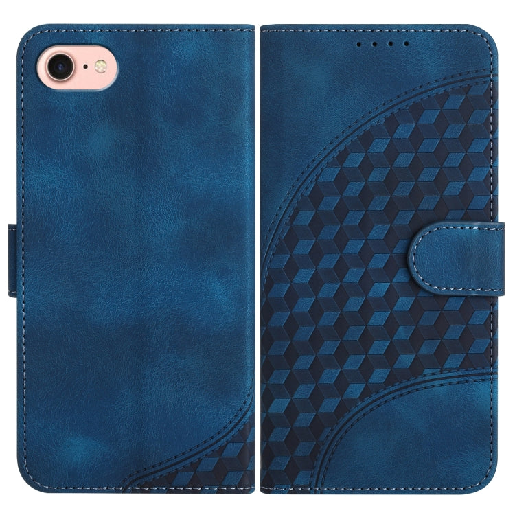 YX0060 Elephant Head Embossed Phone Leather Case with Lanyard