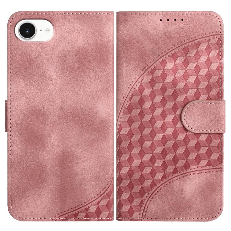 YX0060 Elephant Head Embossed Phone Leather Case with Lanyard