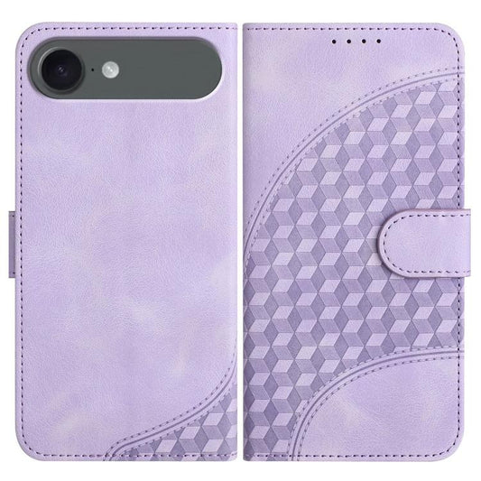 YX0060 Elephant Head Embossed Phone Leather Case with Lanyard