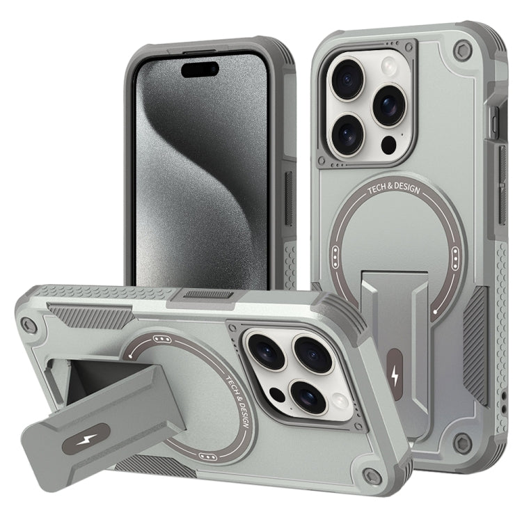 Armor Magsafe Holder PC Hybrid TPU Phone Case, For iPhone 16 Pro Max, For iPhone 16 Pro, For iPhone 16 Plus, For iPhone 16, For iPhone 15 Pro Max, For iPhone 15 Pro