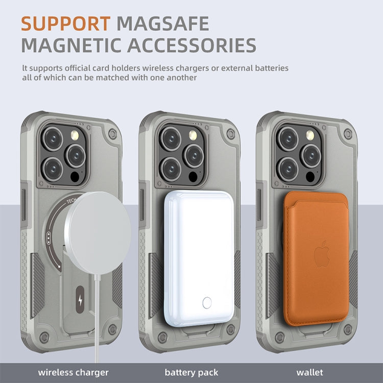 Armor Magsafe Holder PC Hybrid TPU Phone Case, For iPhone 15 Plus, For iPhone 15, For iPhone 14 Plus, For iPhone 14, For iPhone 14 Pro, For iPhone 14 Pro Max