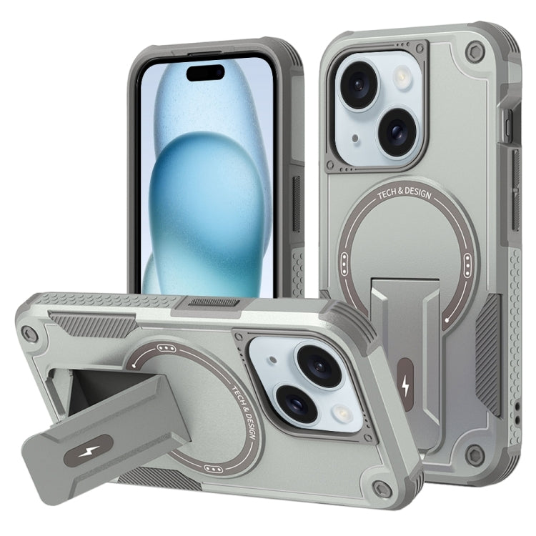 Armor Magsafe Holder PC Hybrid TPU Phone Case, For iPhone 15 Plus, For iPhone 15, For iPhone 14 Plus, For iPhone 14, For iPhone 14 Pro, For iPhone 14 Pro Max