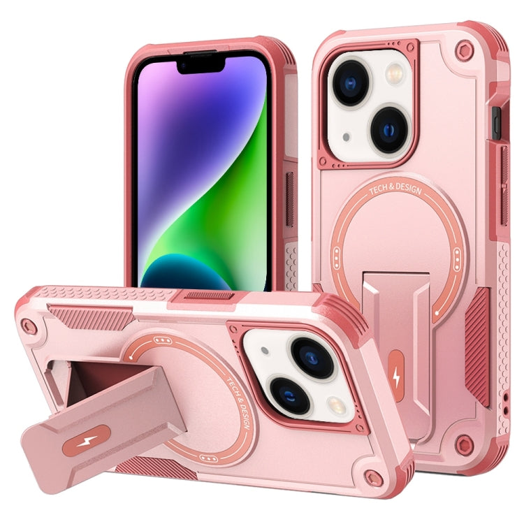 Armor Magsafe Holder PC Hybrid TPU Phone Case, For iPhone 15 Plus, For iPhone 15, For iPhone 14 Plus, For iPhone 14, For iPhone 14 Pro, For iPhone 14 Pro Max