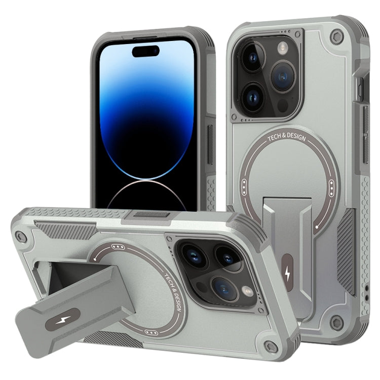 Armor Magsafe Holder PC Hybrid TPU Phone Case, For iPhone 15 Plus, For iPhone 15, For iPhone 14 Plus, For iPhone 14, For iPhone 14 Pro, For iPhone 14 Pro Max