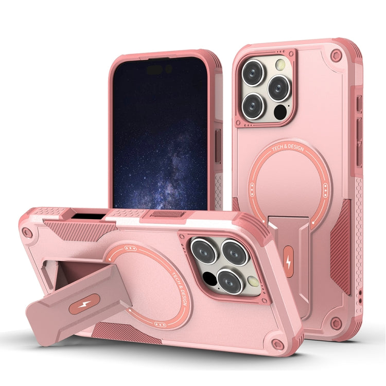 Armor Magsafe Holder PC Hybrid TPU Phone Case, For iPhone 16 Pro Max, For iPhone 16 Pro, For iPhone 16 Plus, For iPhone 16, For iPhone 15 Pro Max, For iPhone 15 Pro