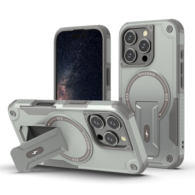 Armor Magsafe Holder PC Hybrid TPU Phone Case, For iPhone 16 Pro Max, For iPhone 16 Pro, For iPhone 16 Plus, For iPhone 16, For iPhone 15 Pro Max, For iPhone 15 Pro