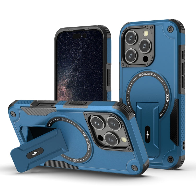 Armor Magsafe Holder PC Hybrid TPU Phone Case, For iPhone 16 Pro Max, For iPhone 16 Pro, For iPhone 16 Plus, For iPhone 16, For iPhone 15 Pro Max, For iPhone 15 Pro