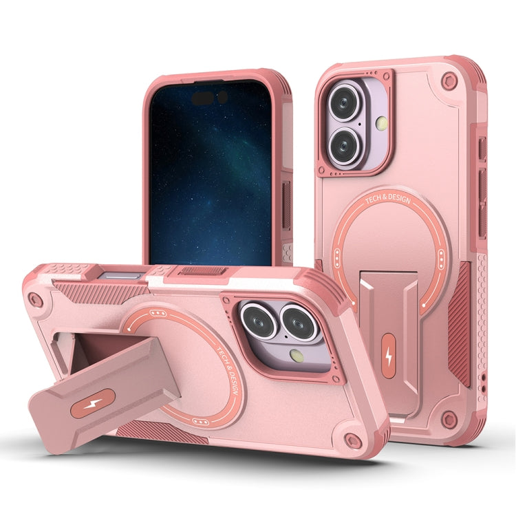 Armor Magsafe Holder PC Hybrid TPU Phone Case, For iPhone 16 Pro Max, For iPhone 16 Pro, For iPhone 16 Plus, For iPhone 16, For iPhone 15 Pro Max, For iPhone 15 Pro