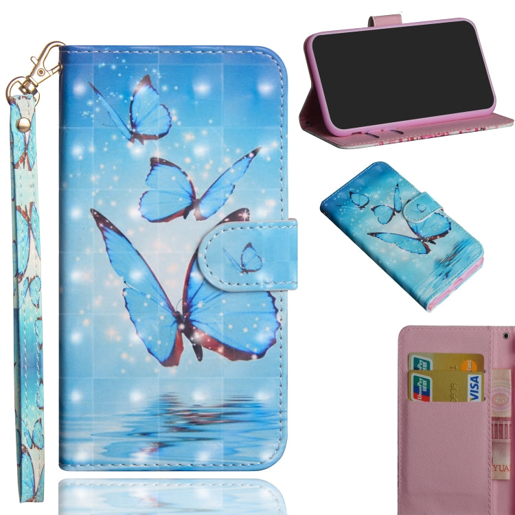 3D Painting Pattern Horizontal Flip TPU + PU Leather Case with Holder & Card Slots & Wallet & Lanyard, For LG K30 (2019), For LG K40S, For LG K41S