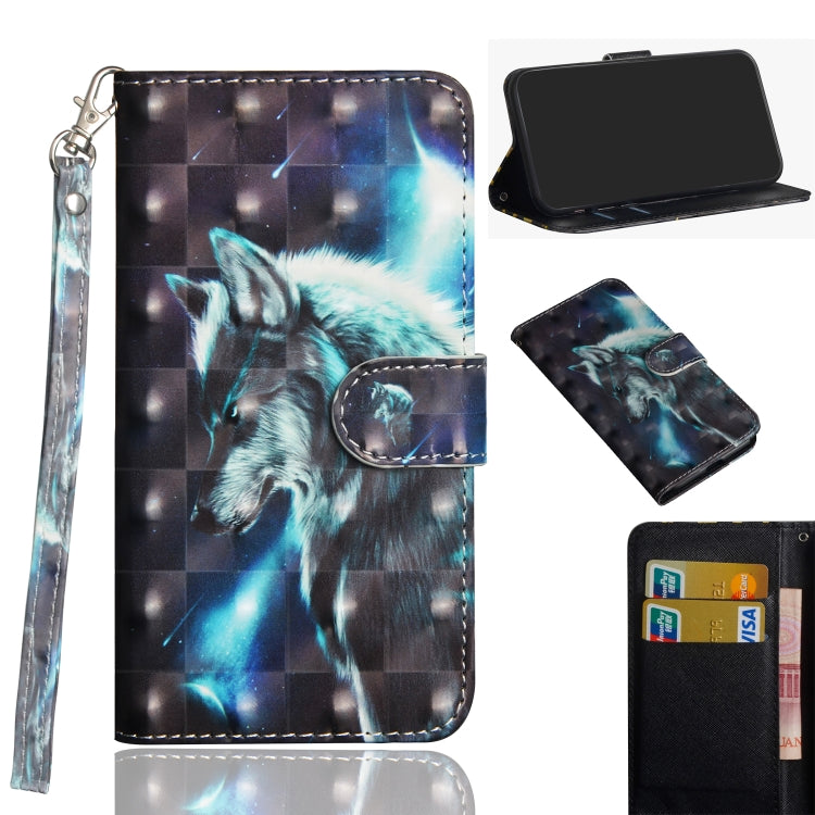 3D Painting Pattern Horizontal Flip TPU + PU Leather Case with Holder & Card Slots & Wallet & Lanyard, For LG K30 (2019), For LG K40S, For LG K41S