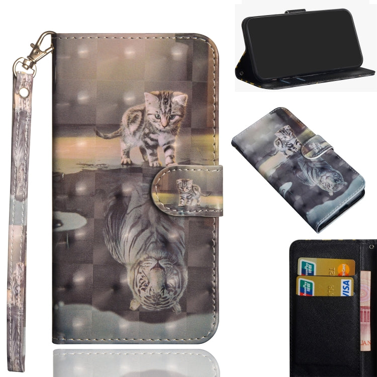 3D Painting Pattern Horizontal Flip TPU + PU Leather Case with Holder & Card Slots & Wallet & Lanyard, For LG K30 (2019), For LG K40S, For LG K41S