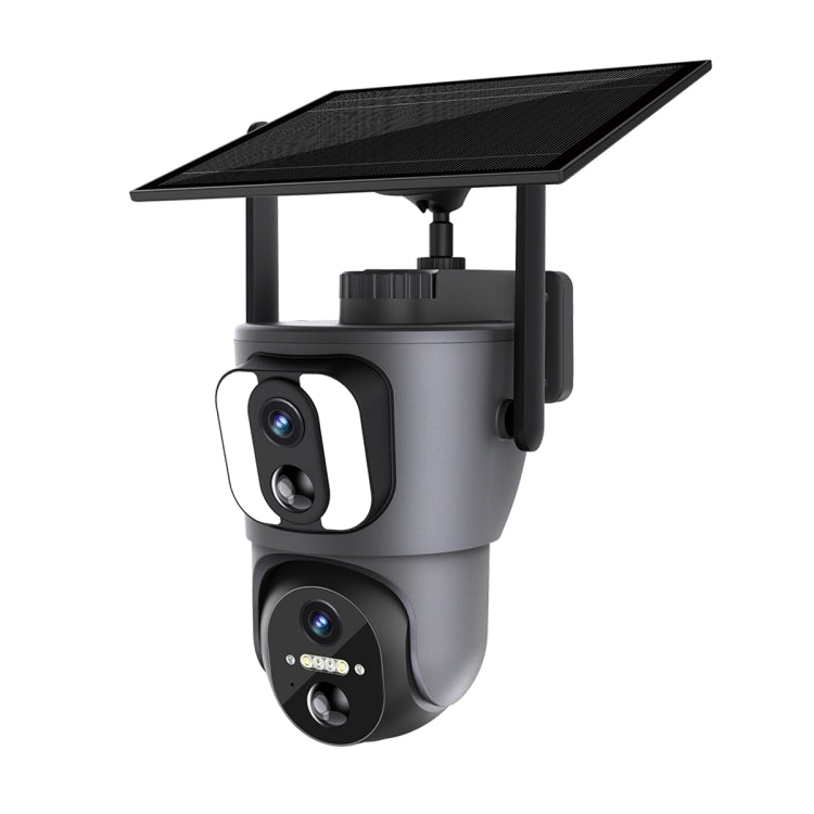 ESCAM QF390 2x2MP Binocular Solar WiFi Camera Supports Two-way Voice & Alarm Recording, QF390