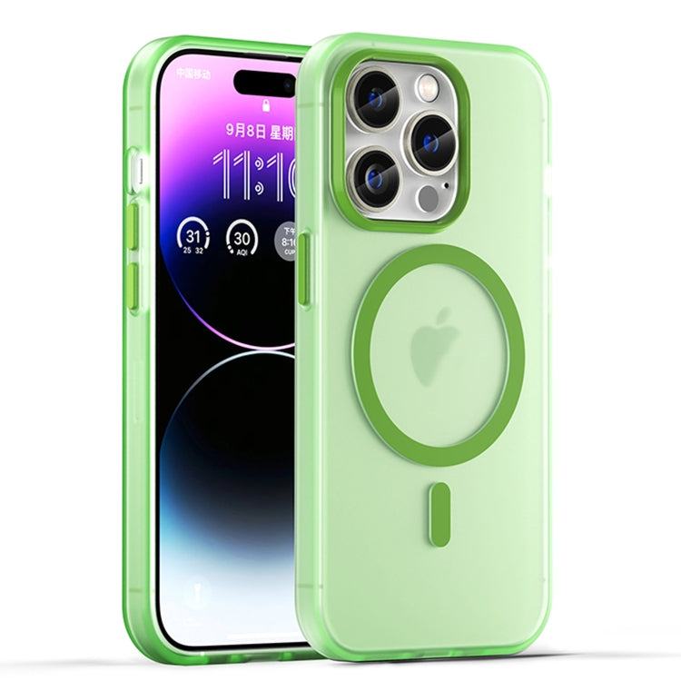 MagSafe Frosted Translucent TPU + PC Full Coverage Phone Case, For iPhone 15 Pro, For iPhone 15 Plus, For iPhone 15