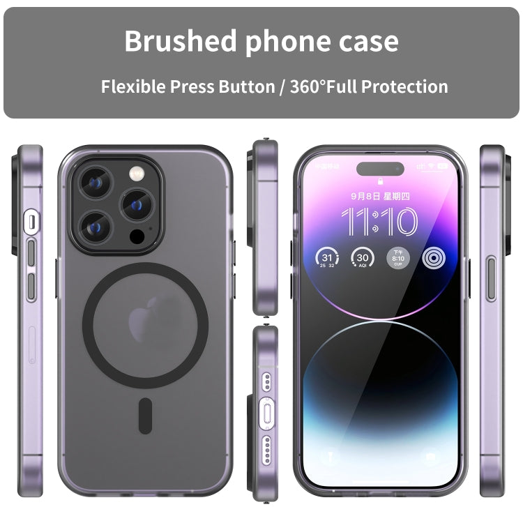 MagSafe Frosted Translucent TPU + PC Full Coverage Phone Case, For iPhone 16 Pro Max, For iPhone 16 Pro, For iPhone 16 Plus