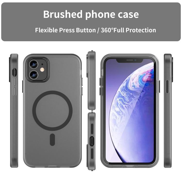 MagSafe Frosted Translucent TPU + PC Full Coverage Phone Case, For iPhone 11, For iPhone 11 Pro