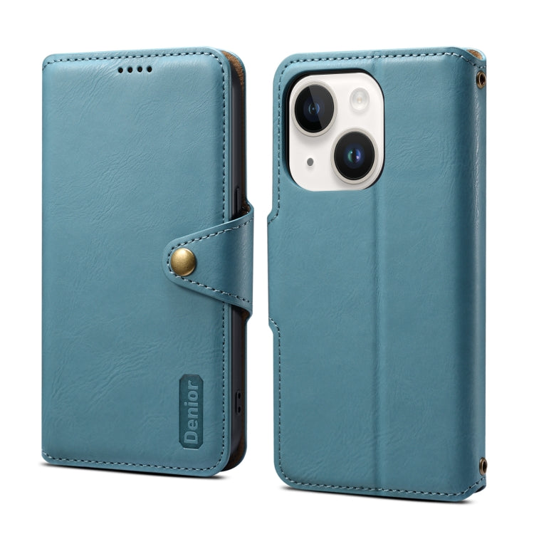 Denior Cowhide Texture Wallet Style Leather Phone Case, For iPhone 16 Pro Max, For iPhone 16 Pro, For iPhone 16 Plus, For iPhone 16, For iPhone 15 Pro Max, For iPhone 15 Pro, For iPhone 15 Plus, For iPhone 15