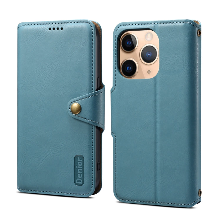 Denior Cowhide Texture Wallet Style Leather Phone Case