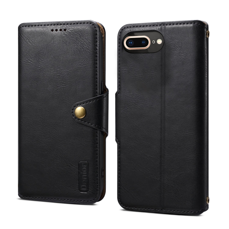 Denior Cowhide Texture Wallet Style Leather Phone Case, For iPhone XS Max, For iPhone 8 Plus / 7 Plus