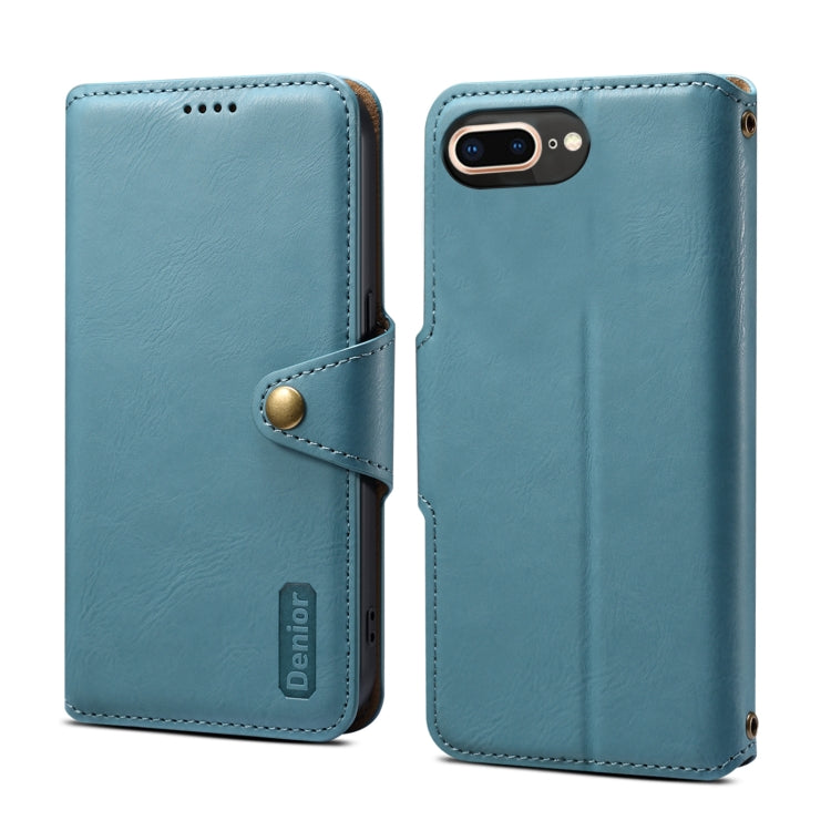 Denior Cowhide Texture Wallet Style Leather Phone Case, For iPhone XS Max, For iPhone 8 Plus / 7 Plus