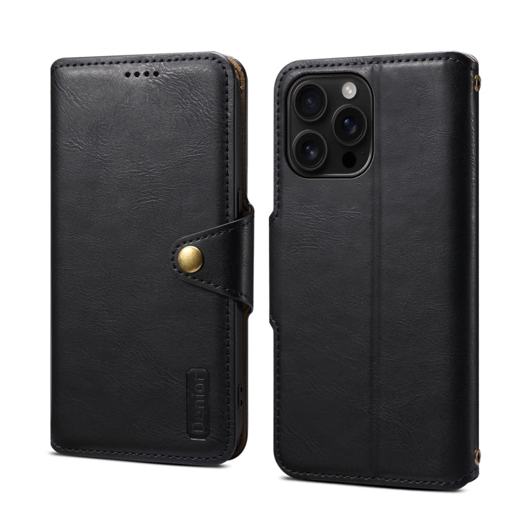 Denior Cowhide Texture Wallet Style Leather Phone Case, For iPhone 16 Pro Max, For iPhone 16 Pro, For iPhone 16 Plus, For iPhone 16, For iPhone 15 Pro Max, For iPhone 15 Pro, For iPhone 15 Plus, For iPhone 15