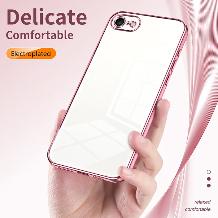 Transparent Plating Fine Hole Phone Case, For iPhone SE 2022 / 2020 / 8 / 7, For iPhone 13 Pro Max, For iPhone 13 Pro, For iPhone 13