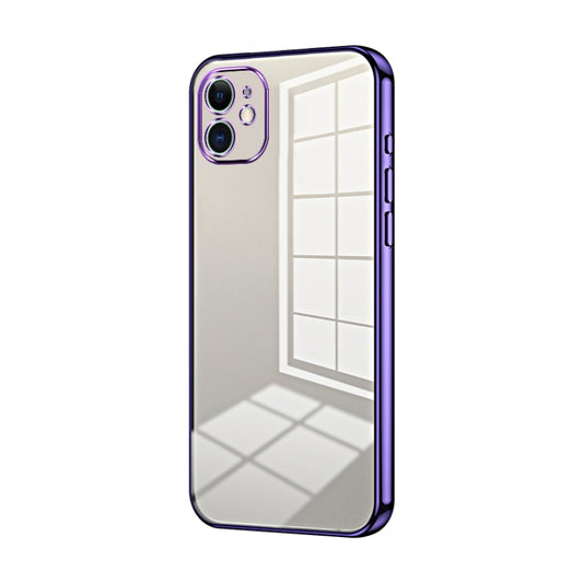 Transparent Plating Fine Hole Phone Case, For iPhone 11, For iPhone 11 Pro, For iPhone X / XS, For iPhone XR