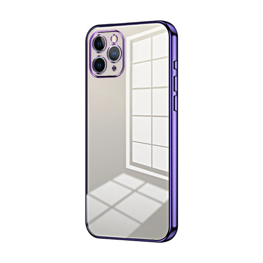 Transparent Plating Fine Hole Phone Case, For iPhone 11 Pro, For iPhone X / XS, For iPhone XR