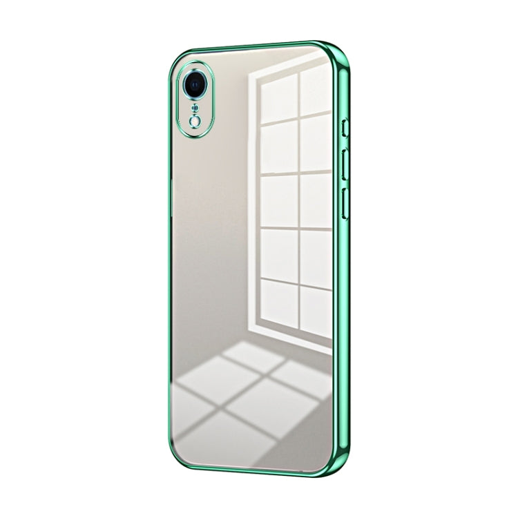 Transparent Plating Fine Hole Phone Case, For iPhone 11 Pro, For iPhone X / XS, For iPhone XR