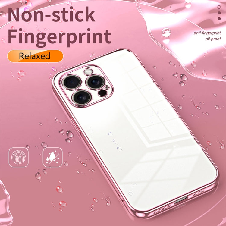 Transparent Plating Fine Hole Phone Case, For iPhone 16 Pro Max, For iPhone 16 Pro, For iPhone 16 Plus, For iPhone 16