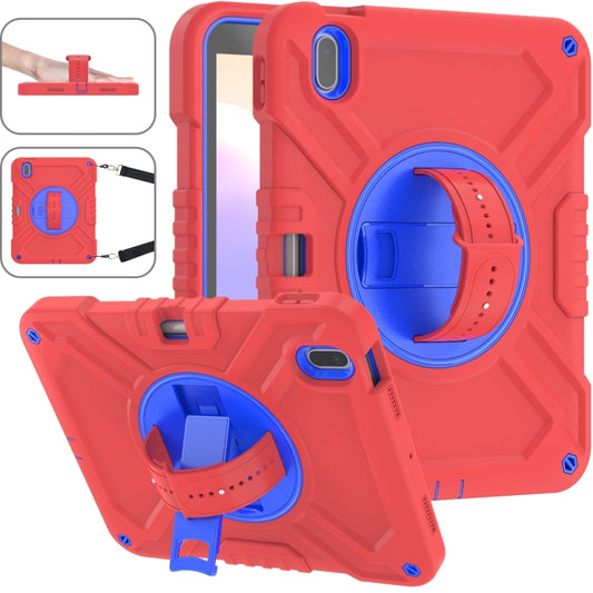 X Rotation PC Hybrid Silicone Tablet Case with Strap