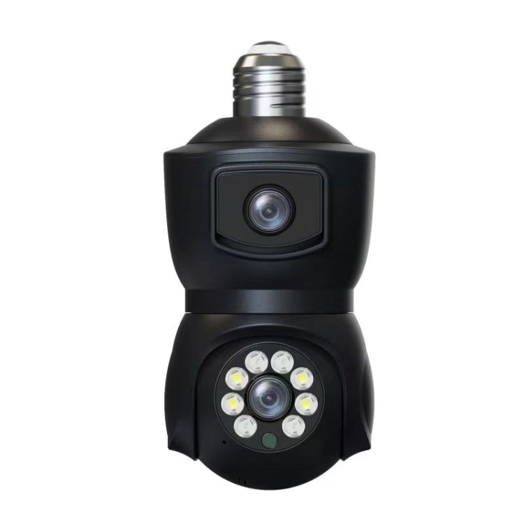 DP41 Bulb-type Dual-lens Motion Tracking Smart Camera Supports Voice Intercom, DP41 (Black), DP41 (White)