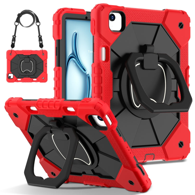 Contrast Color Robot Silicone Hybrid PC Tablet Case, For iPad Air 13 2024, For iPad Air 11 2024