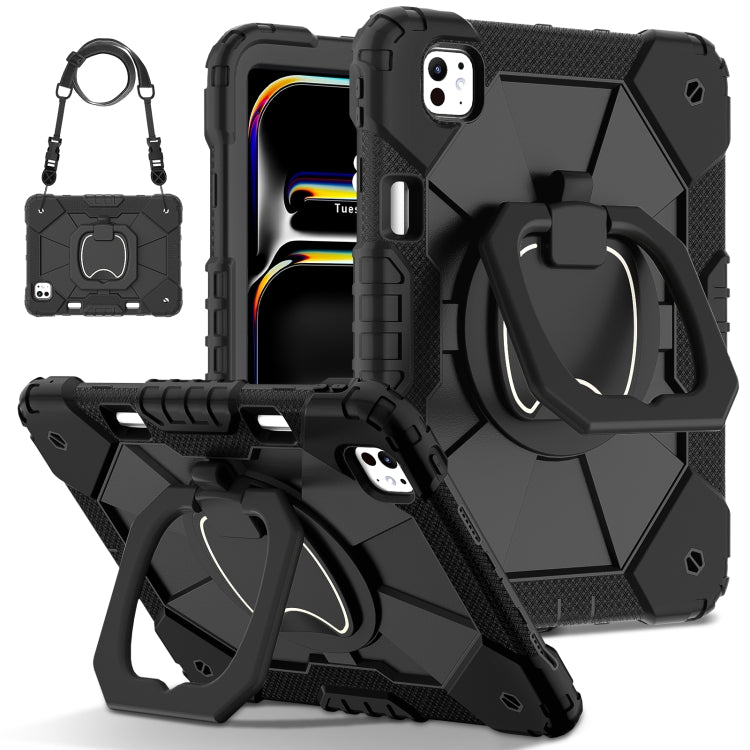 Contrast Color Robot Silicone Hybrid PC Tablet Case, For iPad Pro 11 2024, For iPad Pro 11 2022 / Air 10.9 2022