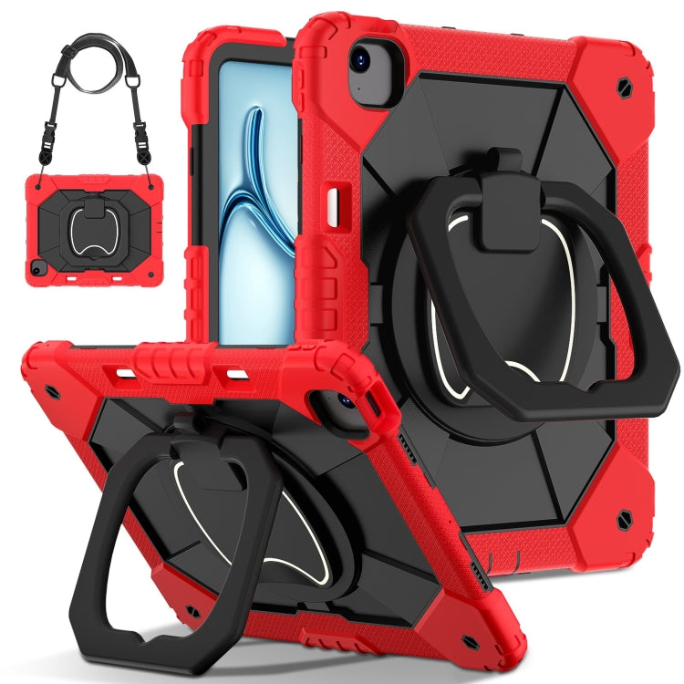 Contrast Color Robot Silicone Hybrid PC Tablet Case, For iPad Air 13 2024, For iPad Air 11 2024