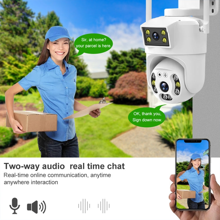 QX106 2MP Outdoor Waterproof WiFi Dual Lens Surveillance Camera, QX106