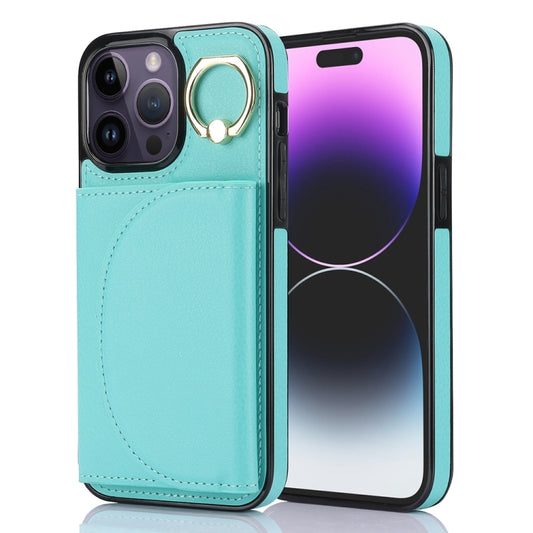 YM007 Ring Holder Card Bag Skin Feel Phone Case, For iPhone 14 Pro, For iPhone 14 Pro Max, For iPhone SE 2020 / 2020 / 8 / 7, For iPhone 13 Pro Max, For iPhone 13 Pro