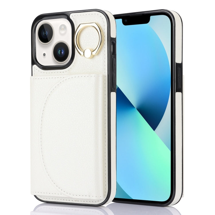 YM007 Ring Holder Card Bag Skin Feel Phone Case, For iPhone 13 Pro, For iPhone 13, For iPhone 12 / 12 Pro, For iPhone 12 Pro Max, For iPhone 11 Pro Max