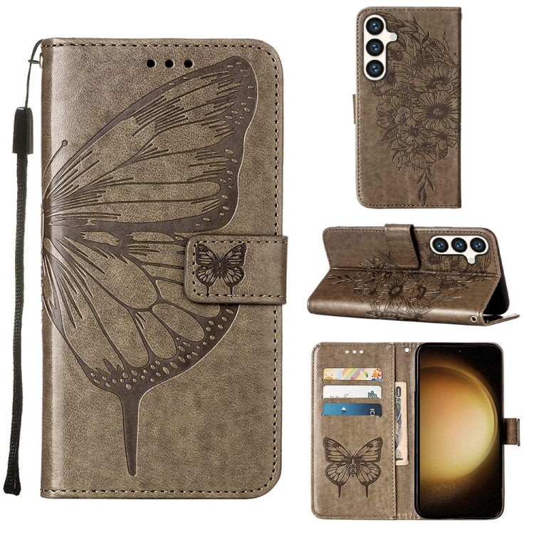 Embossed Butterfly Leather Phone Case, For Samsung Galaxy S24 5G, For Samsung Galaxy M34 5G / F34 5G, For Samsung Galaxy M54 5G / F54 5G, For Samsung Galaxy M14 5G Global