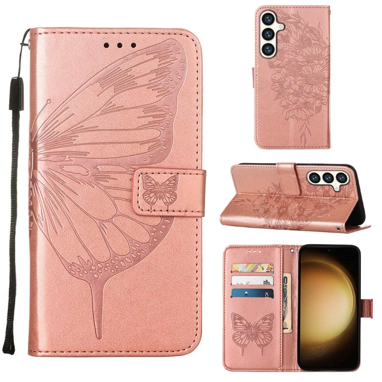 Embossed Butterfly Leather Phone Case, For Samsung Galaxy S24 5G, For Samsung Galaxy M34 5G / F34 5G, For Samsung Galaxy M54 5G / F54 5G, For Samsung Galaxy M14 5G Global