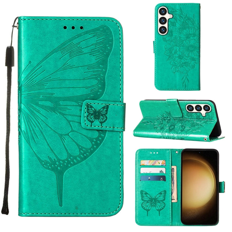 Embossed Butterfly Leather Phone Case, For Samsung Galaxy S24 5G, For Samsung Galaxy M34 5G / F34 5G, For Samsung Galaxy M54 5G / F54 5G, For Samsung Galaxy M14 5G Global