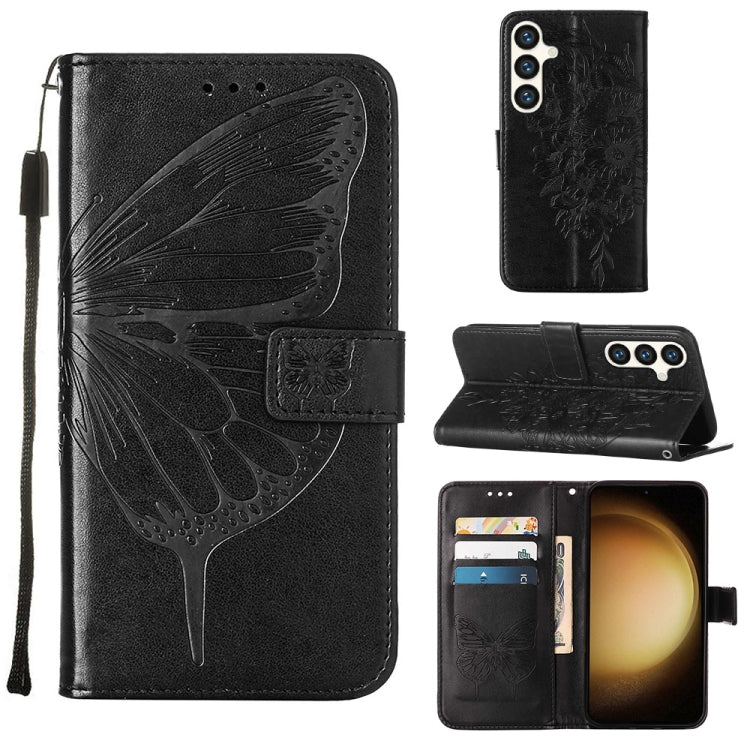 Embossed Butterfly Leather Phone Case, For Samsung Galaxy S24 5G, For Samsung Galaxy M34 5G / F34 5G, For Samsung Galaxy M54 5G / F54 5G, For Samsung Galaxy M14 5G Global