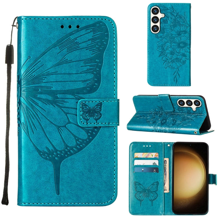 Embossed Butterfly Leather Phone Case, For Samsung Galaxy S24 5G, For Samsung Galaxy M34 5G / F34 5G, For Samsung Galaxy M54 5G / F54 5G, For Samsung Galaxy M14 5G Global