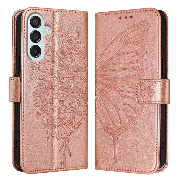 Embossed Butterfly Leather Phone Case, For Samsung Galaxy S24 FE 5G, For Samsung Galaxy M55, For Samsung Galaxy M15 / F15 5G Global, For Samsung Galaxy Xcover7