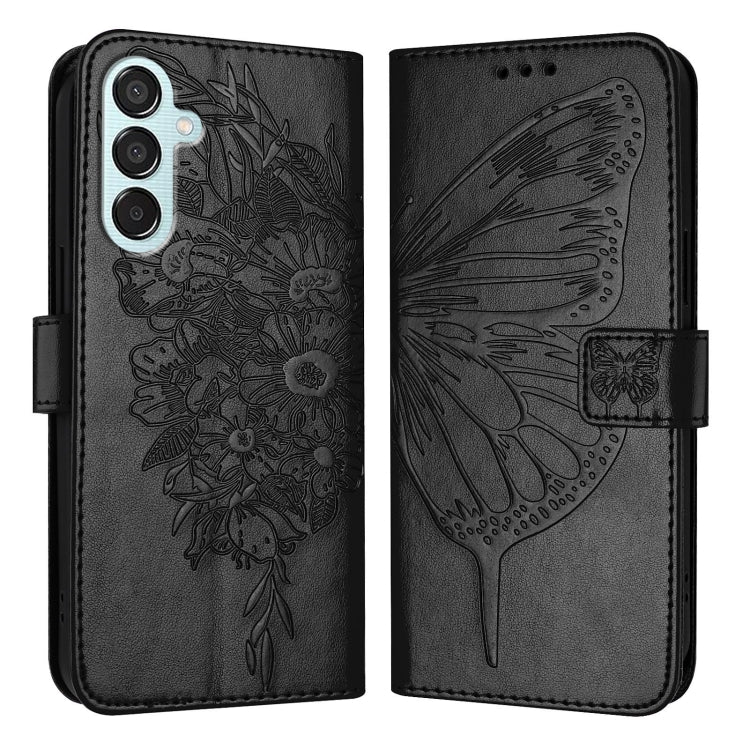 Embossed Butterfly Leather Phone Case, For Samsung Galaxy S24 FE 5G, For Samsung Galaxy M55, For Samsung Galaxy M15 / F15 5G Global, For Samsung Galaxy Xcover7